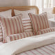 Rimini Reversible Cotton Sateen Duvet Bundle Terracotta - Off White