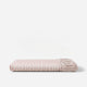 Sunday Citizen Rimini Cotton Sateen Fitted Sheet in  Terracotta - Off White