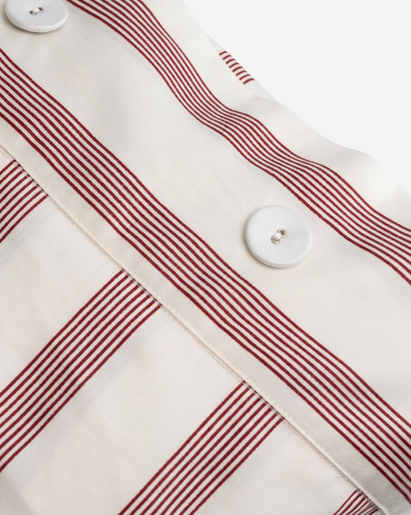 Sunday Citizen Rimini Cotton Sateen Pillowcase in Terracotta - Off White