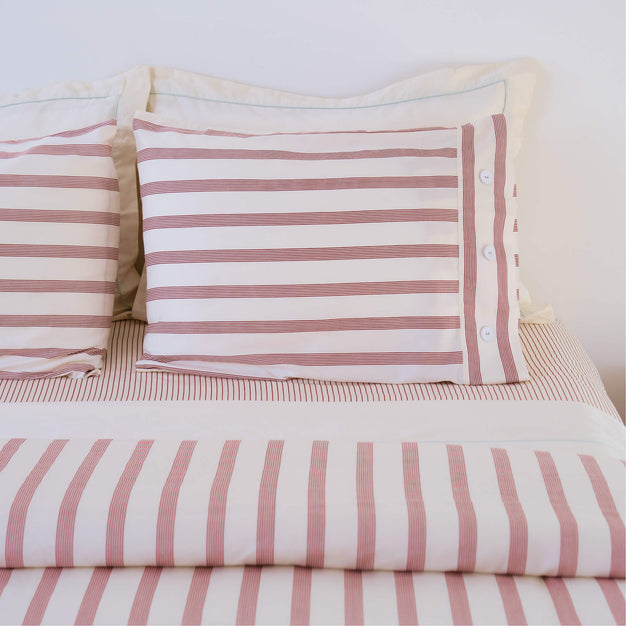 Rimini Reversible Cotton Sateen Move In Bundle Terracotta - Off White