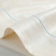 Sunday Citizen Rimini Cotton Sateen Top Sheet in Terracotta - Off White