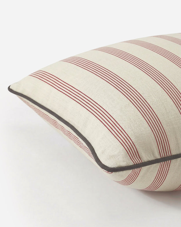 Sunday Citizen Rimini Throw Pillow in Terracotta - Off White