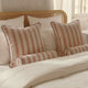Sunday Citizen Rimini Bolster Pillow in Terracotta - Off White