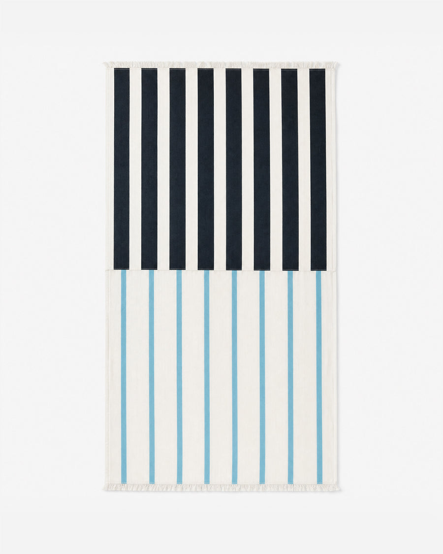 Riva Beach Blanket Off White - Midnight