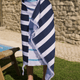 Riva Beach Blanket Off White - Midnight
