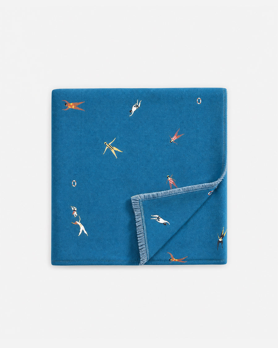 Riviera Lightweight Beach Blanket Aqua - Aperol
