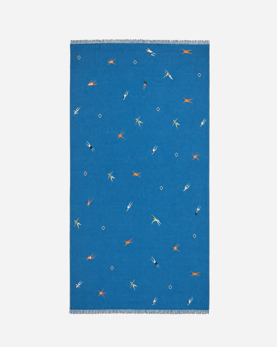 Riviera Lightweight Beach Blanket Aqua - Aperol