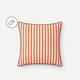 Sunday Citizen Riviera Outdoor Throw Pillow in Red - Off White
