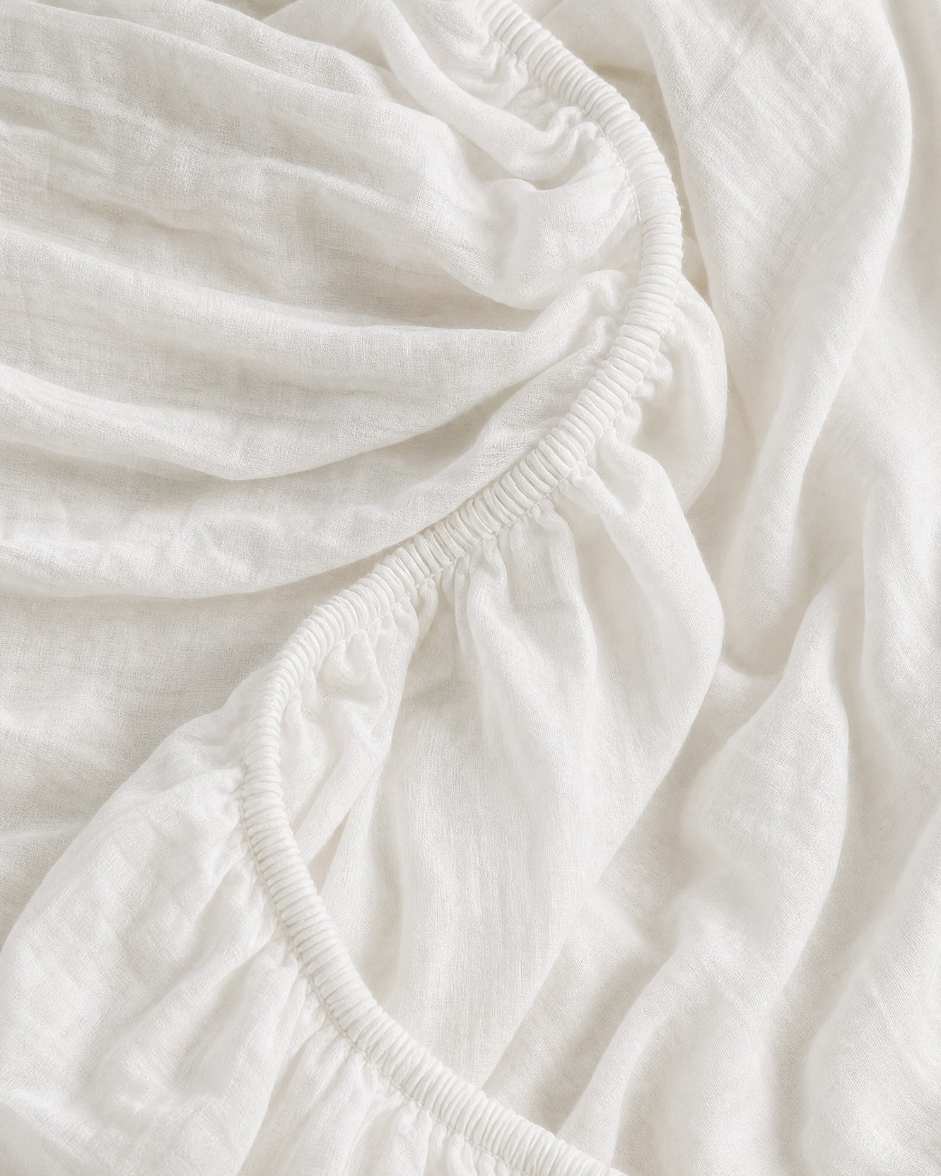 Cotton Mist Fitted Sheet  Off White