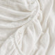 Coastal Cotton Mist  Fitted Sheet Set Off White - Taupe - Blue