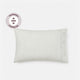 Salvia Reversible Cotton Mist Pillowcase Set Light Sage - Off White