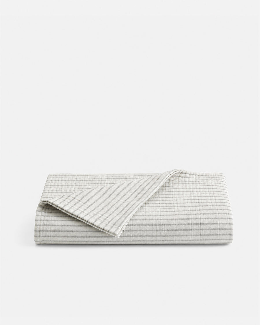 Salvia Cotton Mist Top Sheet Light Sage - Off White