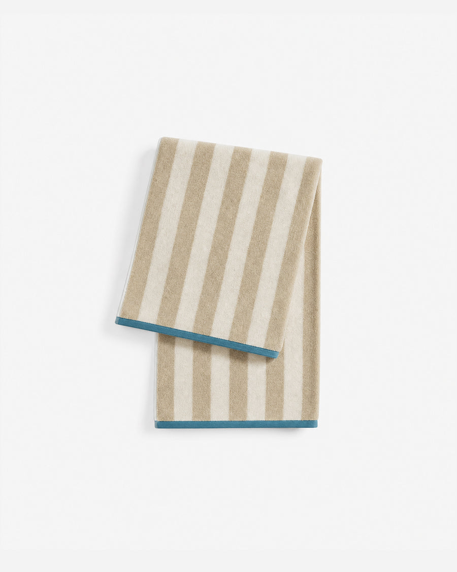Image of Serena Reversible Stripe Beach Towel