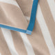 Serena Reversible Stripe Beach Towel Taupe - Off White