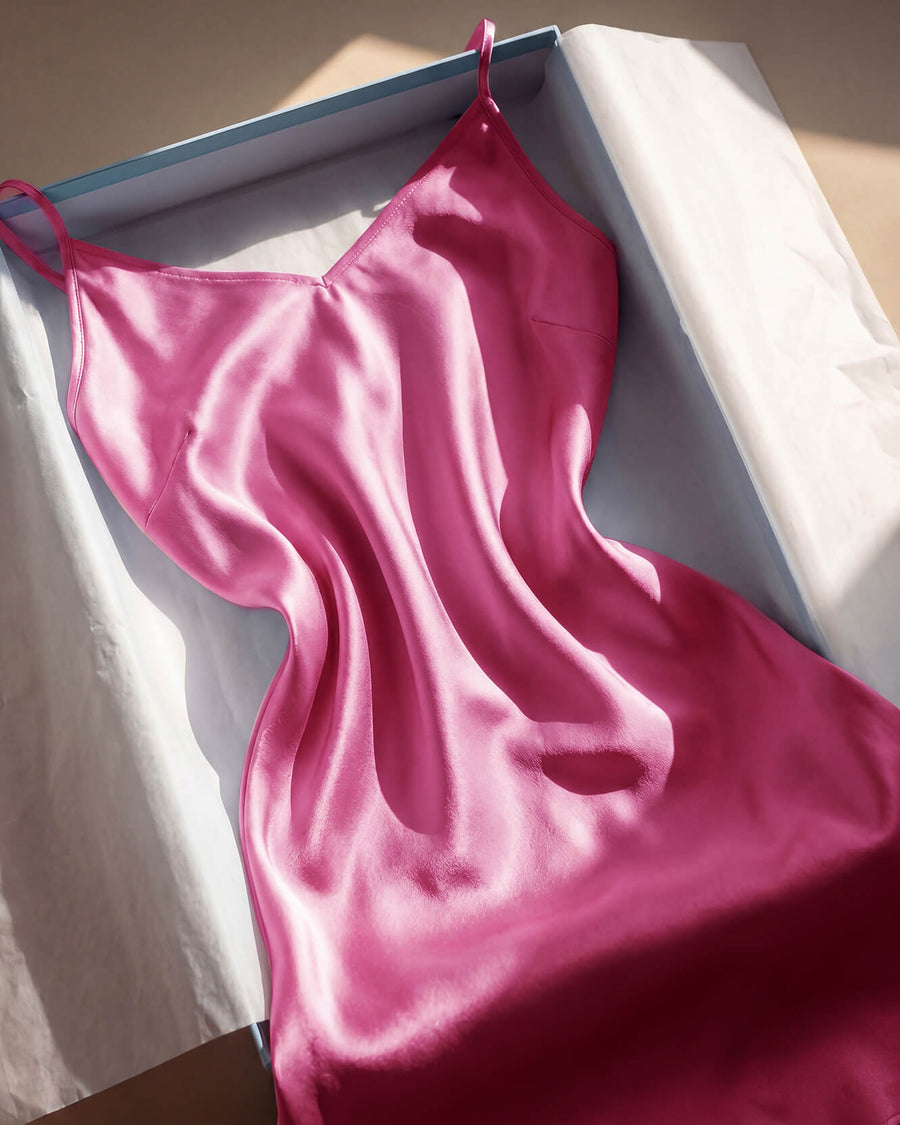 Sunday-Citizen_Silky-Ecovero_Sleep Chemisse Pink