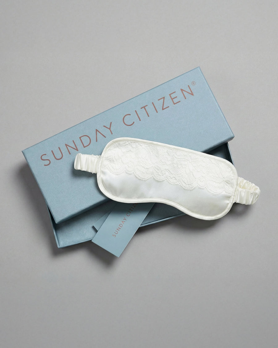 Image of EcoSilk Lace Trim Sleep Mask