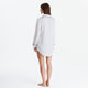 Sunday Citizen Silky Lyocell Mare Sleepshirt Misty Blue - White