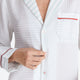 Sunday Citizen Silky Lyocell Mare Sleepshirt Misty Blue - White