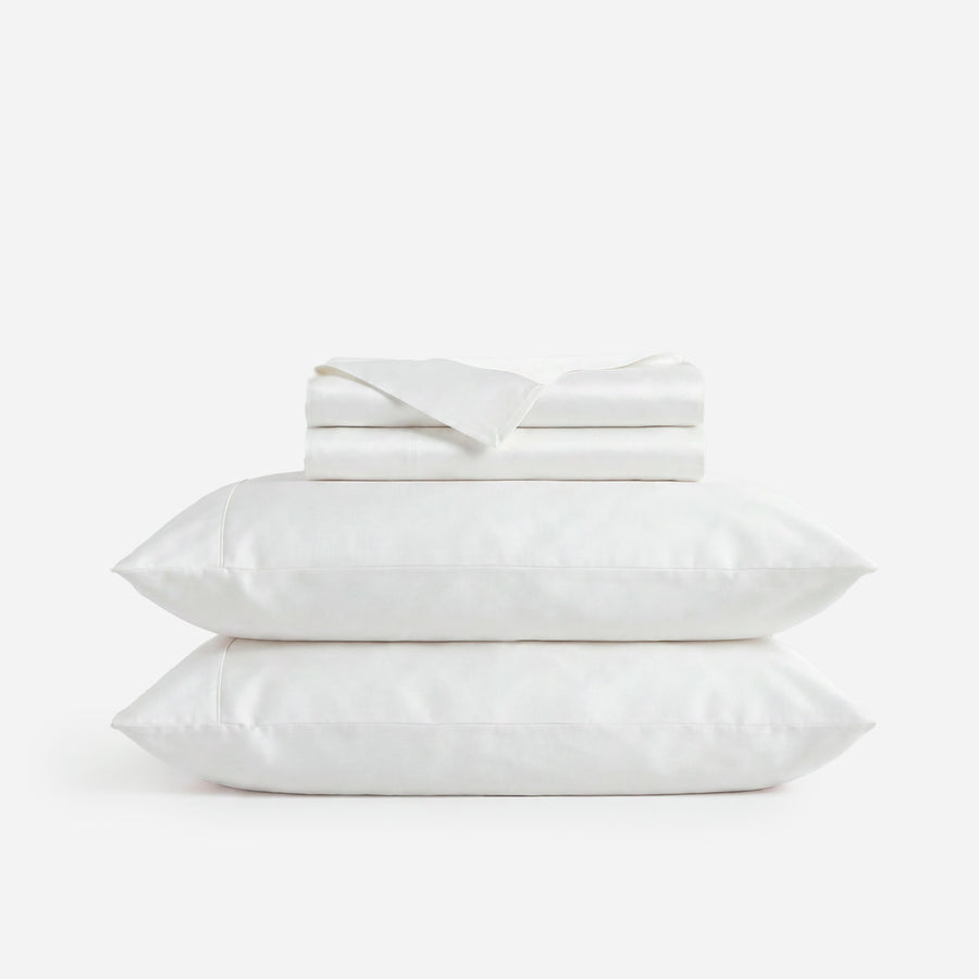 Silky Lyocell Sheet Set Clear White