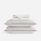 Sunday Citizen Mare Silky Lyocell Sheet. Set in Misty Blue - White