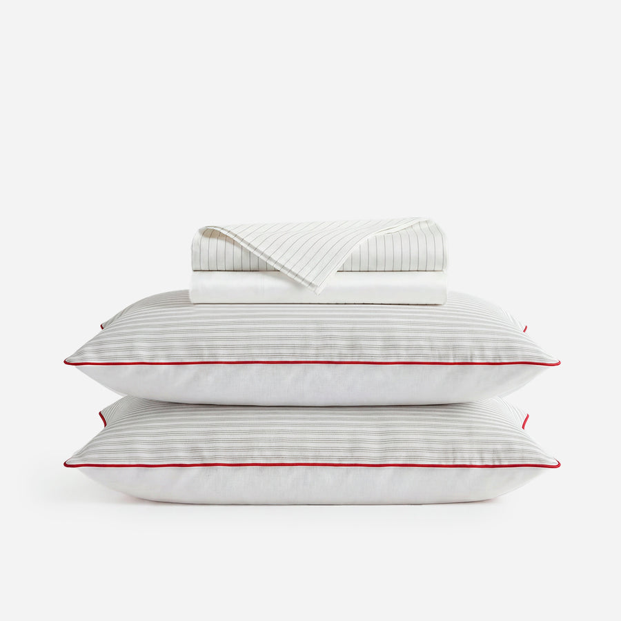 Image of Mare Stripe Silky Lyocell Sheet Set