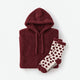 Snug Blanket Hoodie + Socks Bundle Deep Burgundy
