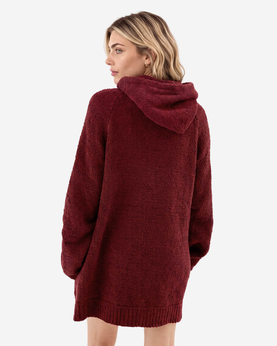 Snug Blanket Hoodie Deep Burgundy