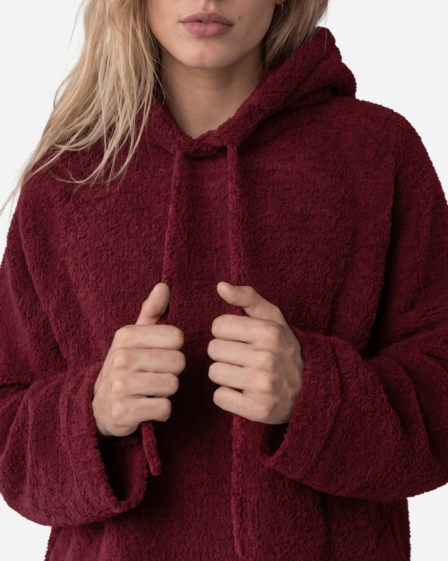 Snug Blanket Hoodie Deep Burgundy