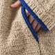 Snug Blanket Hoodie with Piping Biscotti - Blue