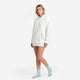Snug Blanket Hoodie with Piping Off white - Misty Blue