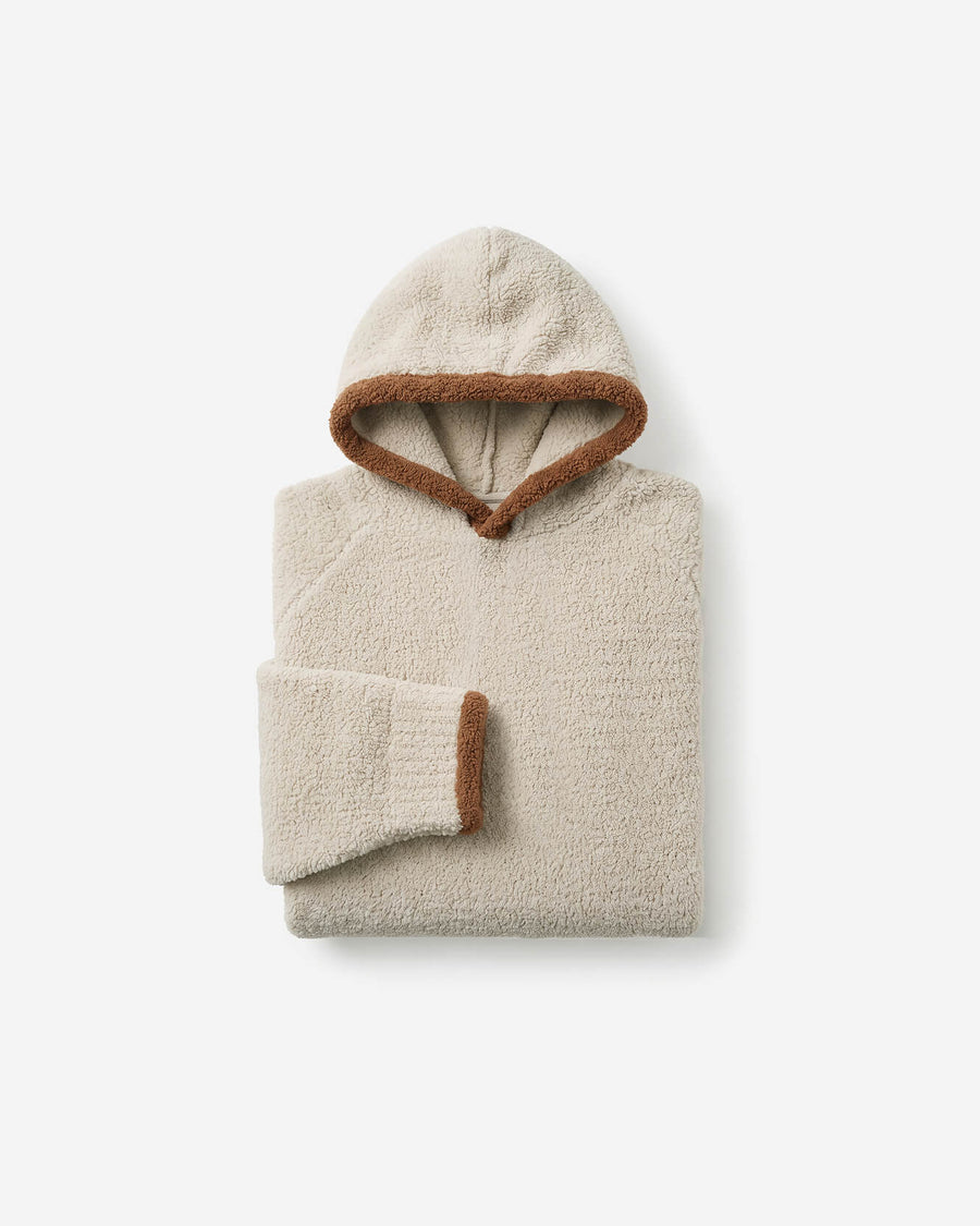 Snug Blanket Hoodie with Piping Vanilla - Sienna