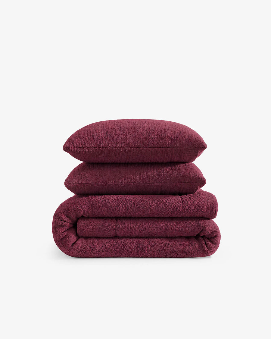 deep burgundy