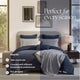 Snug Comforter Off White Midnight Cloud Gray Moss Taupe Biscotti Clear White Sahara Tan Misty Blue