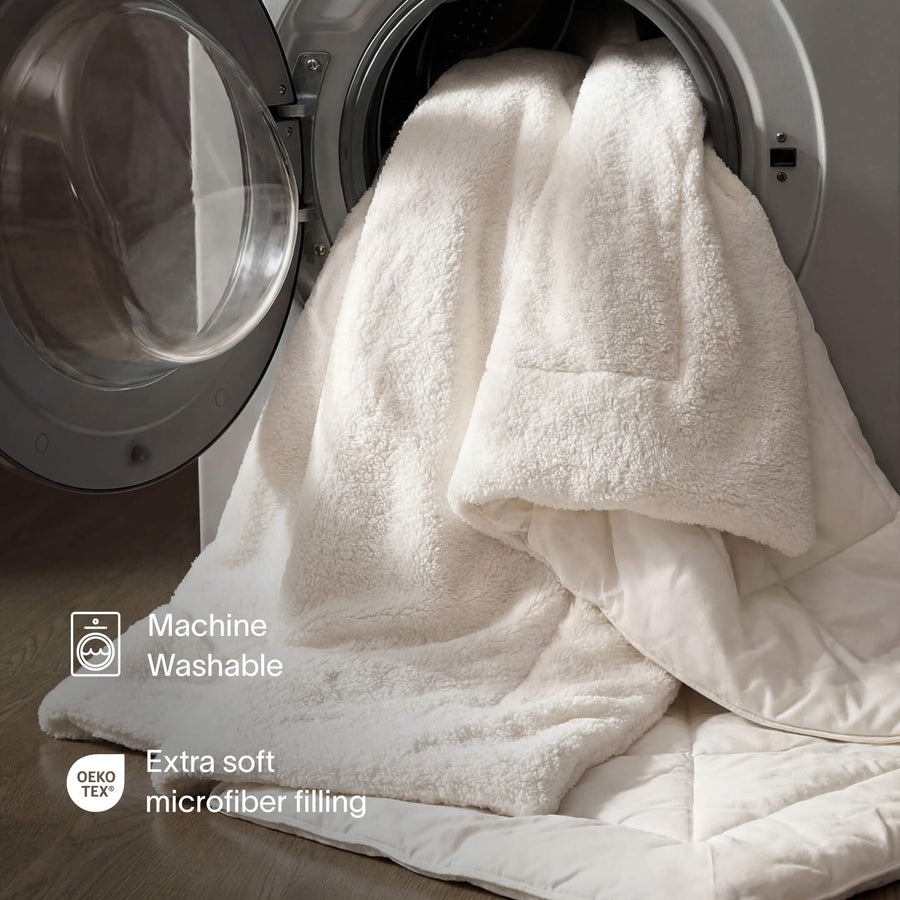 Snug Comforter Off White Midnight Cloud Gray Moss Taupe Biscotti Clear White Sahara Tan Misty Blue