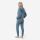Snug Lite Cropped Hoodie + Jogger Set Antique Blue