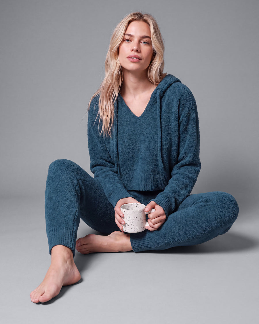Snug Lite Cropped Hoodie + Jogger Set Mediterranea