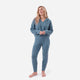 Snug Lite Cropped Hoodie Antique Blue
