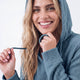Snug Lite Cropped Hoodie Antique Blue