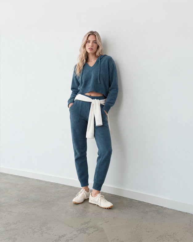Snug Lite Cropped Hoodie + Jogger Set Mediterranea