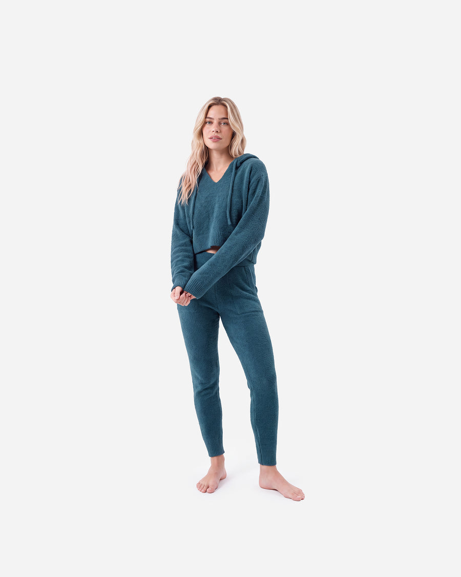 Snug Lite Cropped Hoodie Mediterranea