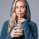 Snug Lite Cropped Hoodie Mediterranea