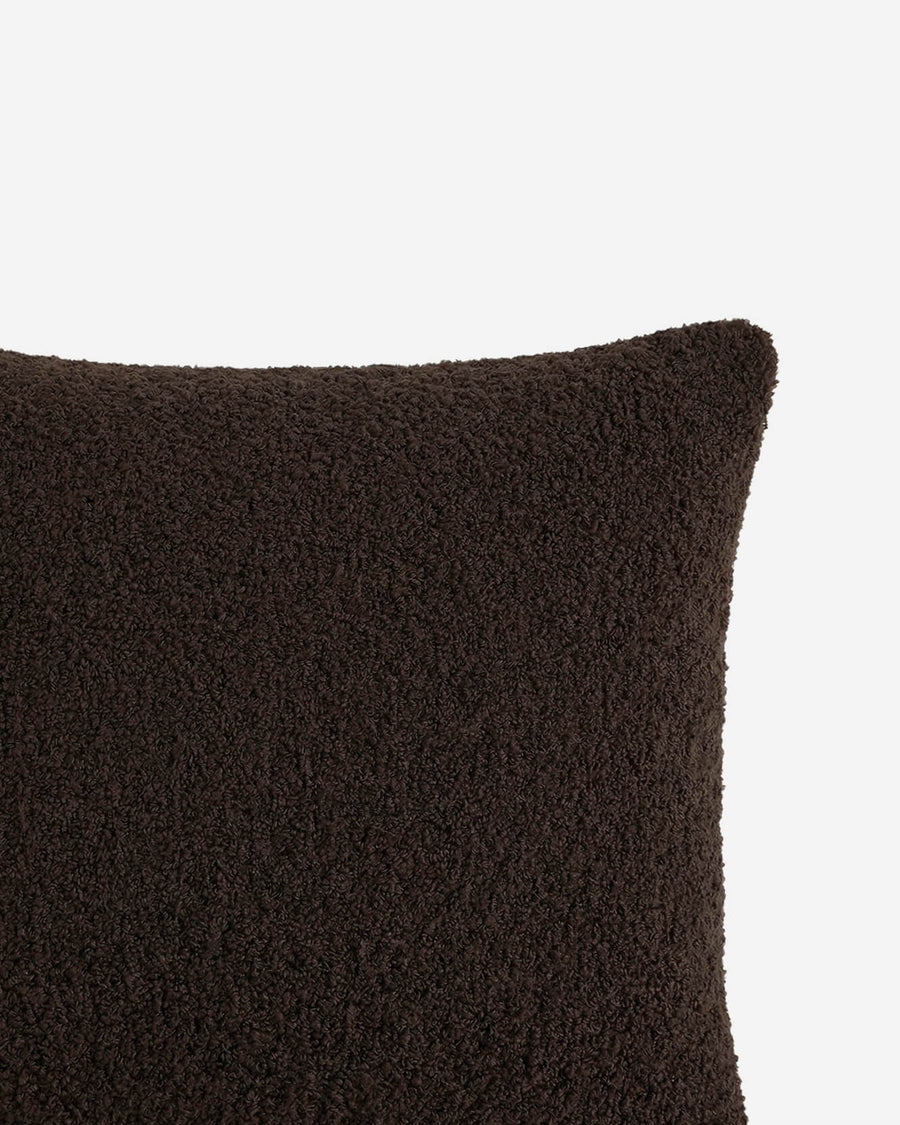 Sunday Citizen Snug Mini Pillow  in Chocolate Martini close-up of soft fabric texture