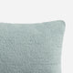 Sunday Citizen Snug Mini Pillow  in Misty Blue close-up of soft fabric texture