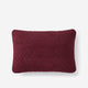 Snug Small Lumbar Pillow Deep Burgandy