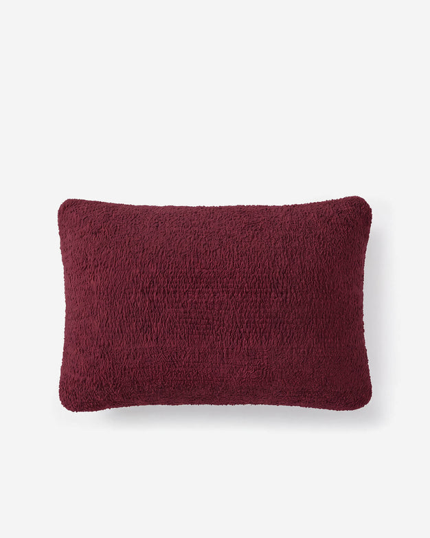 Snug Small Lumbar Pillow Deep Burgundy