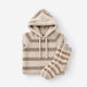 Snug Striped Blanket Hoodie + Socks Bundle Sahara Tan - Cloud Grey
