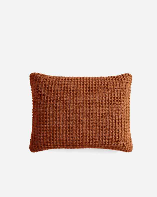 Sunday Citizen Snug Waffle Bamboo Sham Set in Cinnamon Stick