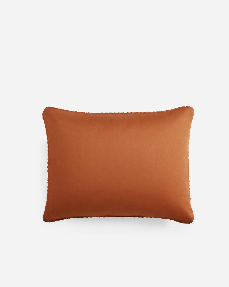 Sunday Citizen Snug Waffle Bamboo Sham Set Cinnamont Stick close-up of soft fabric texture