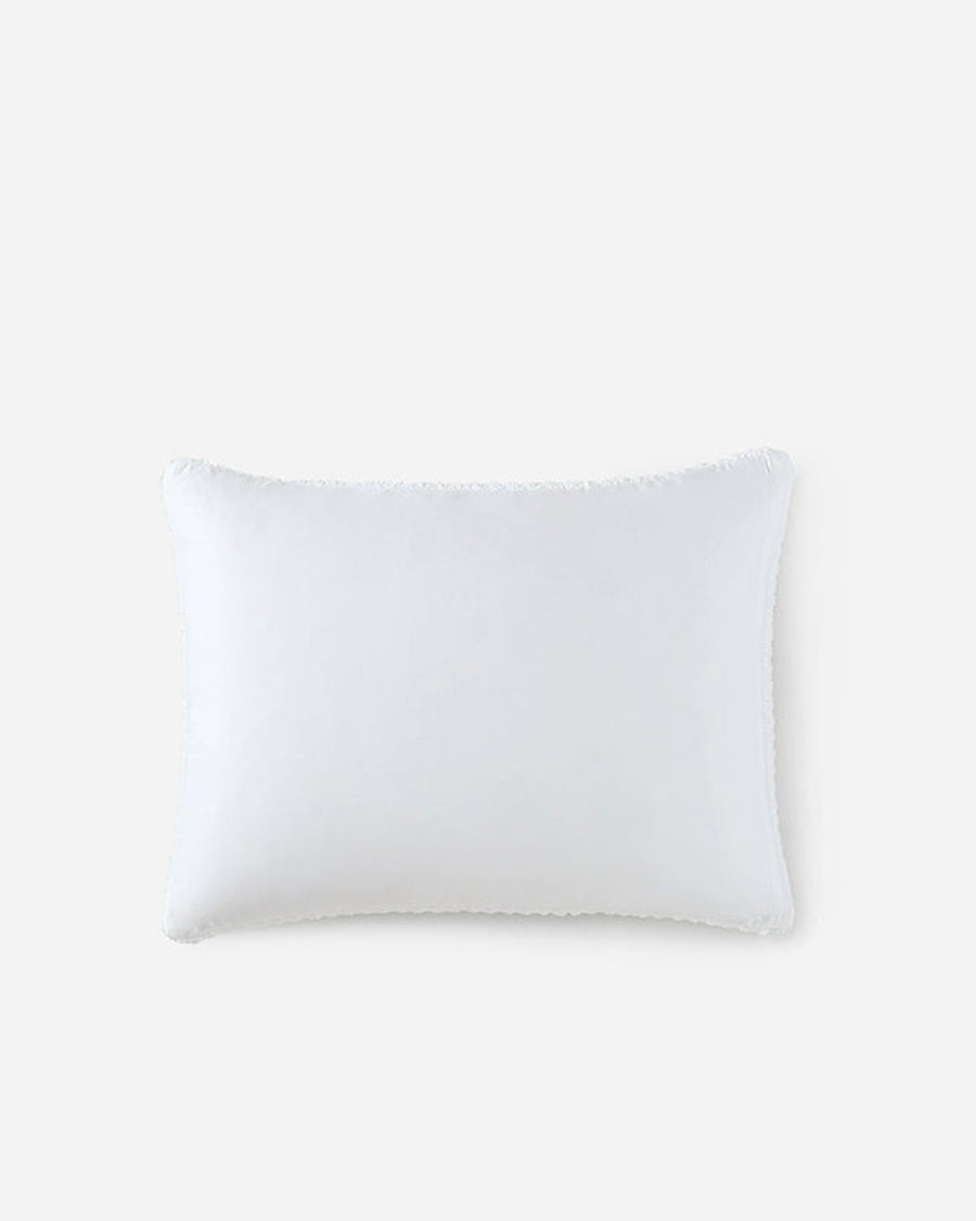 Sunday Citizen Snug Waffle Bamboo Sham Set in Clear White