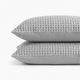 Sunday Citizen Snug Waffle Bamboo Sham Set in Cloud Gray